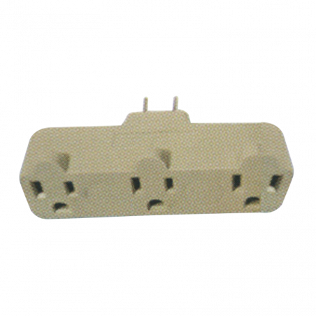 3-Outlet Heavy Duty Tri-Tap Adapter
