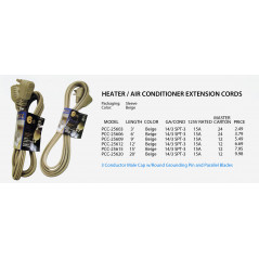 Heater/Air Conditioner Extension Cords
